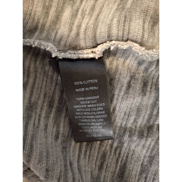 Express Mens XL Gray Henley TShirt Button Front Number 30 Design Gorpcore - Picture 4 of 7